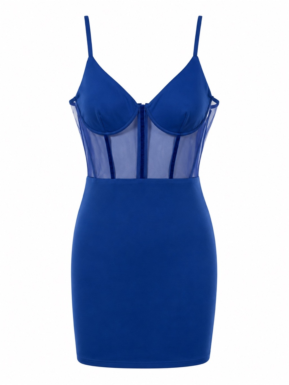 Royal Blue Corset Mini Dress